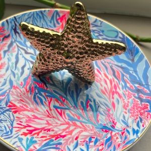 Lilly Pulitzer Jewelry and Ring Holder Kaleidoscope Coral with Starfish